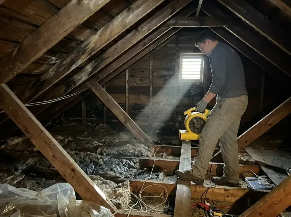attic-water-damage-drying-proc-007 — frequently asked questions, Emergency Water Extraction & 24/7 Flood Response in Gibralt…